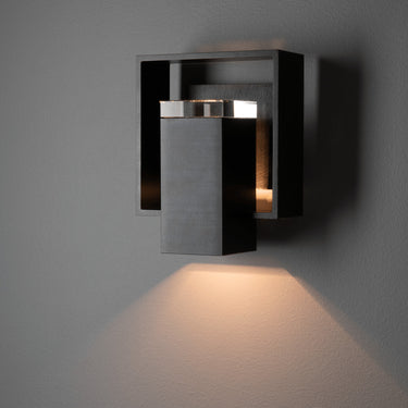 Hubbardton Forge Shadow Box Small w/Slate Outdoor Sconce - 302600 