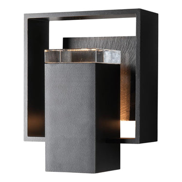 Hubbardton Forge Shadow Box Small w/Slate Outdoor Sconce 1