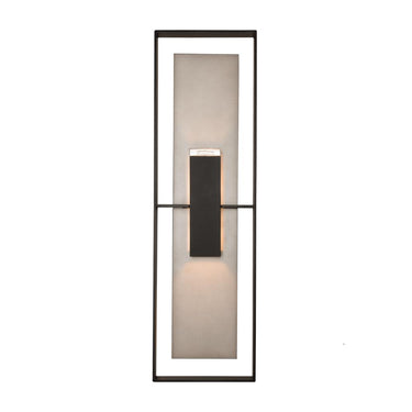 Hubbardton Forge Shadow Box Tall Dark Sky Friendly Outdoor Sconce 1