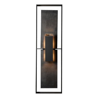 Hubbardton Forge Shadow Box Tall w/Slate Outdoor Sconce 1