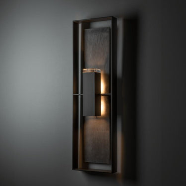 Hubbardton Forge Shadow Box Tall w/Slate Outdoor Sconce 2