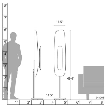 Hubbardton Forge Shield Tall Floor Lamp 11