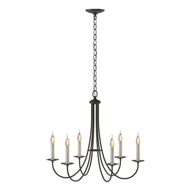10-1160 Hubbardton Forge Six Arm Simple Sweep Chandelier