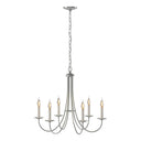 10-1160 Hubbardton Forge Six Arm Simple Sweep Chandelier