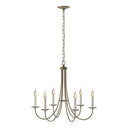 10-1160 Hubbardton Forge Six Arm Simple Sweep Chandelier