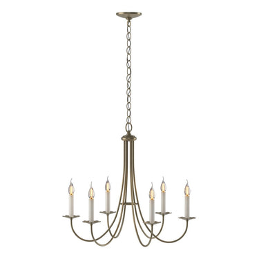 10-1160 Hubbardton Forge Six Arm Simple Sweep Chandelier