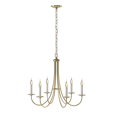 10-1160 Hubbardton Forge Six Arm Simple Sweep Chandelier
