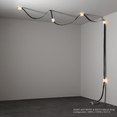 Hubbardton Forge Snaps Floor-to-Ceiling Plug-in LED Lamp - 402801 7