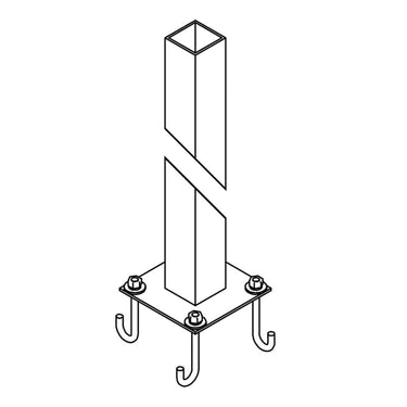 Hubbardton Forge Square Post Outdoor-390047-77 