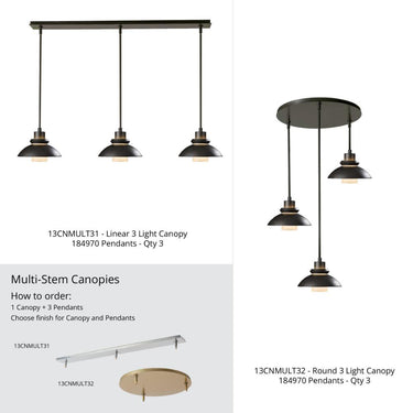 Hubbardton Forge Staccato Large Mini Pendant 3