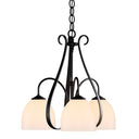 10-1441 Hubbardton Forge 3 Arm Sweeping Taper Downlight Chandelier
