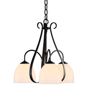 10-1441 Hubbardton Forge 3 Arm Sweeping Taper Downlight Chandelier