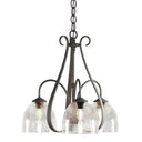 10-1441 Hubbardton Forge 3 Arm Sweeping Taper Downlight Chandelier