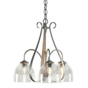 10-1441 Hubbardton Forge 3 Arm Sweeping Taper Downlight Chandelier