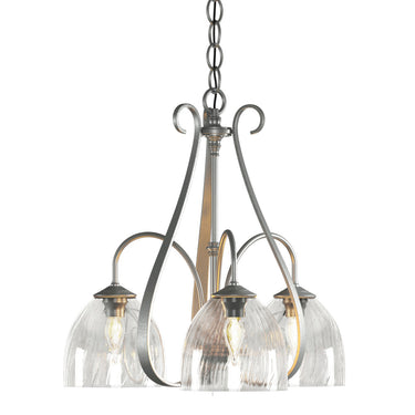 10-1441 Hubbardton Forge 3 Arm Sweeping Taper Downlight Chandelier