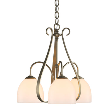 10-1441 Hubbardton Forge 3 Arm Sweeping Taper Downlight Chandelier