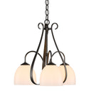 10-1441 Hubbardton Forge 3 Arm Sweeping Taper Downlight Chandelier