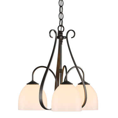 10-1441 Hubbardton Forge 3 Arm Sweeping Taper Downlight Chandelier