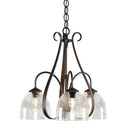 10-1441 Hubbardton Forge 3 Arm Sweeping Taper Downlight Chandelier