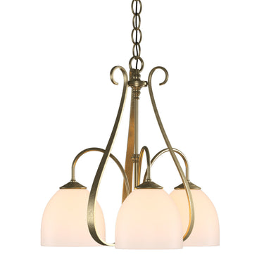 10-1441 Hubbardton Forge 3 Arm Sweeping Taper Downlight Chandelier
