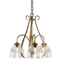 10-1441 Hubbardton Forge 3 Arm Sweeping Taper Downlight Chandelier