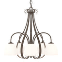 10-1445 Hubbardton Forge 5 Arm Sweeping Taper Downlight Chandelier