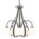 10-1445 Hubbardton Forge 5 Arm Sweeping Taper Downlight Chandelier
