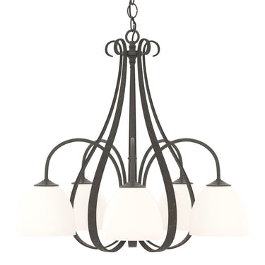 10-1445 Hubbardton Forge 5 Arm Sweeping Taper Downlight Chandelier