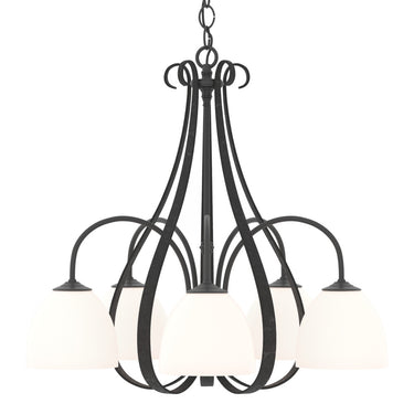 10-1445 Hubbardton Forge 5 Arm Sweeping Taper Downlight Chandelier