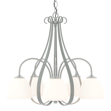 10-1445 Hubbardton Forge 5 Arm Sweeping Taper Downlight Chandelier