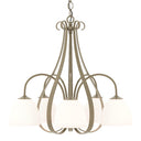10-1445 Hubbardton Forge 5 Arm Sweeping Taper Downlight Chandelier