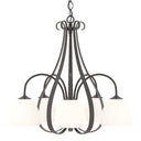 10-1445 Hubbardton Forge 5 Arm Sweeping Taper Downlight Chandelier