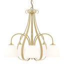 10-1445 Hubbardton Forge 5 Arm Sweeping Taper Downlight Chandelier