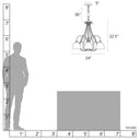 Hubbardton Forge Sweeping Taper 5-Arm Chandelier 2