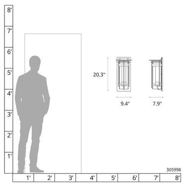 Hubbardton Forge Torch with Top Plate Large Outdoor Sconce - 305998 3