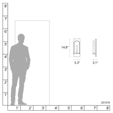 Hubbardton Forge Triomphe 1-Light Sconce 6