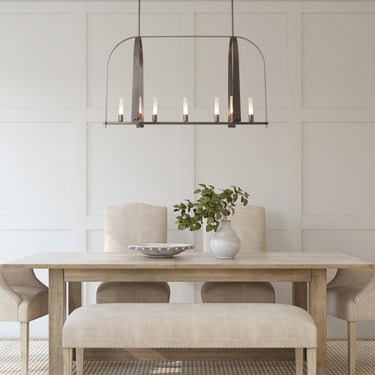 Hubbardton Forge Triomphe 9-Light Linear Pendant 12