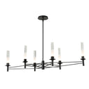 Hubbardton Forge Truss 6-Arm Linear Chandelier - 131623