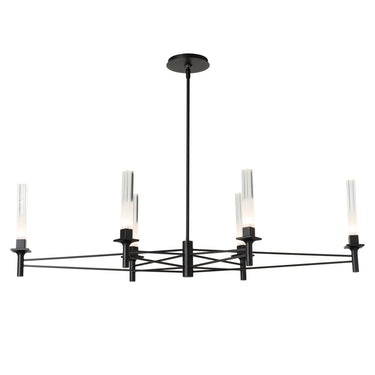 Hubbardton Forge Truss 6-Arm Linear Chandelier - 131623