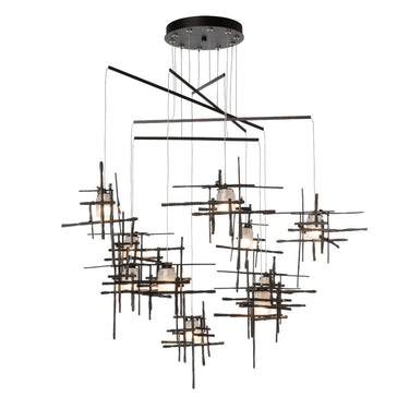 Hubbardton Forge Tura 10-Light Frosted Glass Mobile Pendant 1