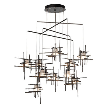 Hubbardton Forge Tura 10-Light Frosted Glass Mobile Pendant 