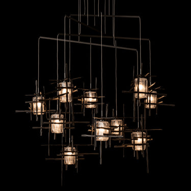 Hubbardton Forge Tura 10-Light Seeded Glass Mobile Pendant - Standard - 131156