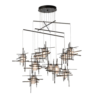 Hubbardton Forge Tura 10-Light Seeded Glass Mobile Pendant 1