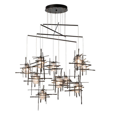 Hubbardton Forge Tura 10-Light Seeded Glass Mobile Pendant 3