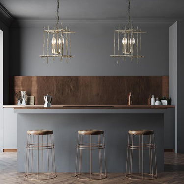 Hubbardton Forge Tura 4-Light Small Chandelier 8