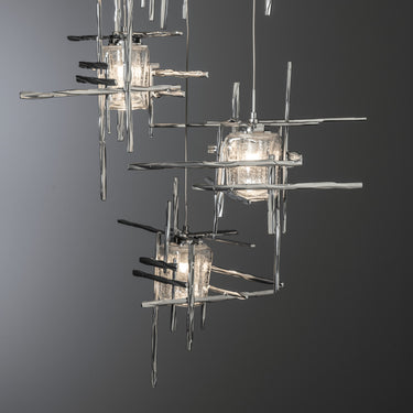 Hubbardton Forge Tura 5-Light Seeded Glass Pendant - Standard - 131126