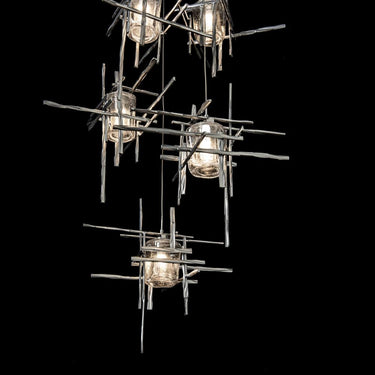 Hubbardton Forge Tura 5-Light Seeded Glass Pendant 13