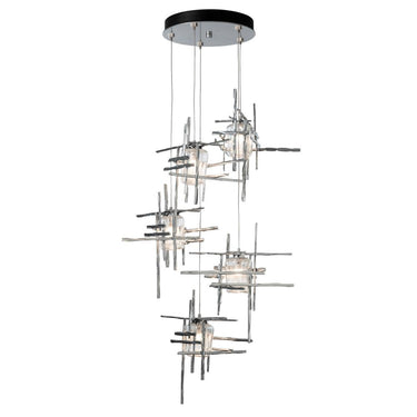 Hubbardton Forge Tura 5-Light Seeded Glass Pendant 2