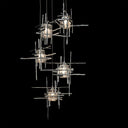 Hubbardton Forge Tura 5-Light Seeded Glass Pendant 4