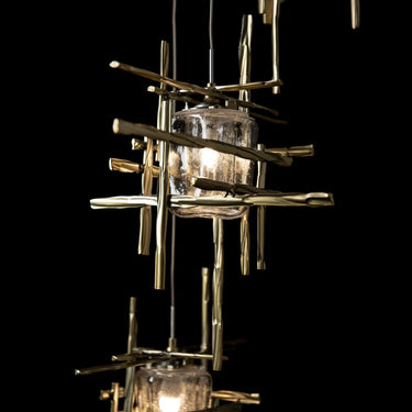 Hubbardton Forge Tura 5-Light Seeded Glass Pendant 5